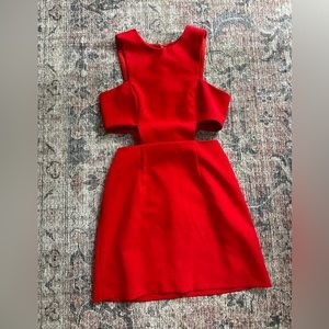 Milly Red cutout dress size 4
